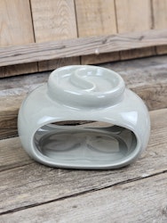 Aromalampa, dubbel diffuser grå