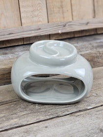 Aromalampa, dubbel diffuser grå