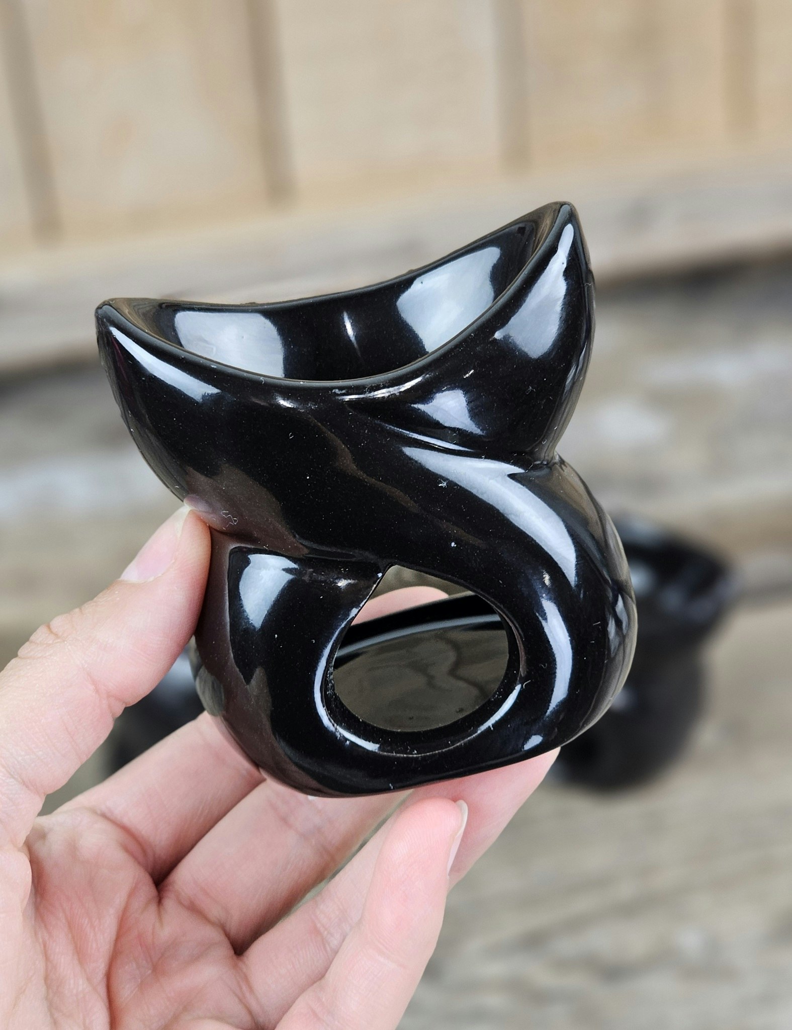 Aromalampa, diffuser liten svart