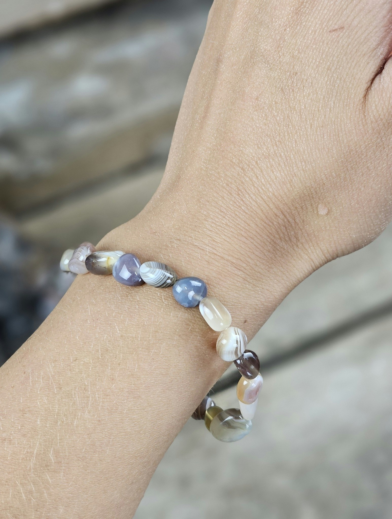 Botswanaagat, trumlad armband