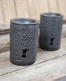 Aromalampa, diffuser svart keramik Tree Of Life