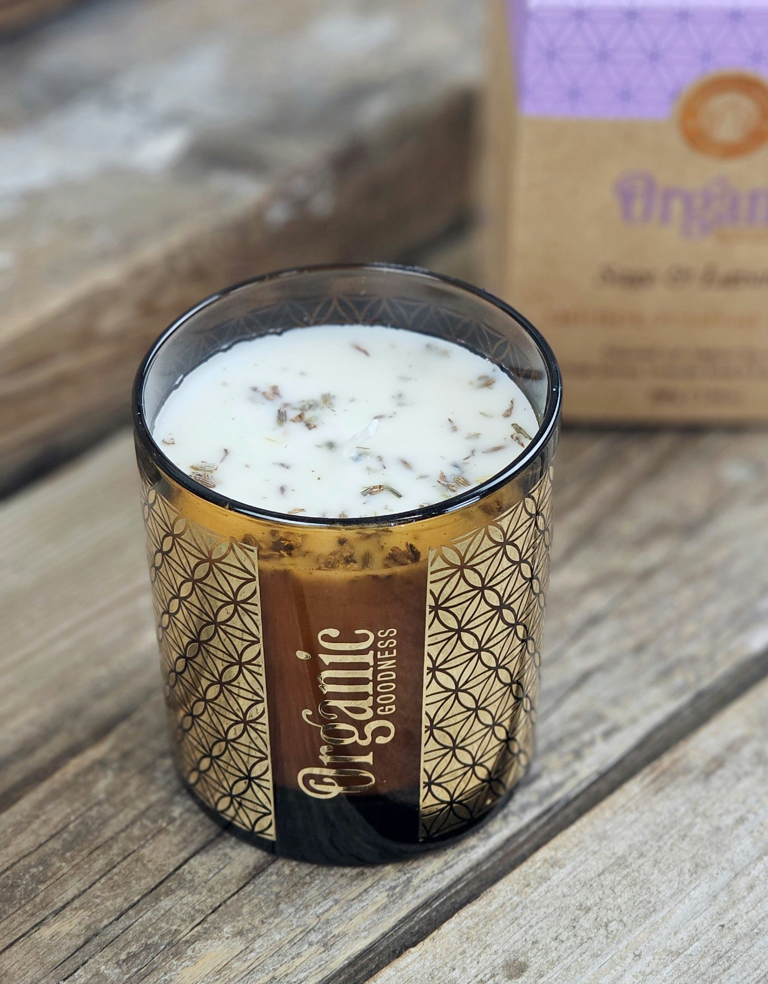 Song Of India - Organic Goodness Sage & Lavender, doftljus 50h