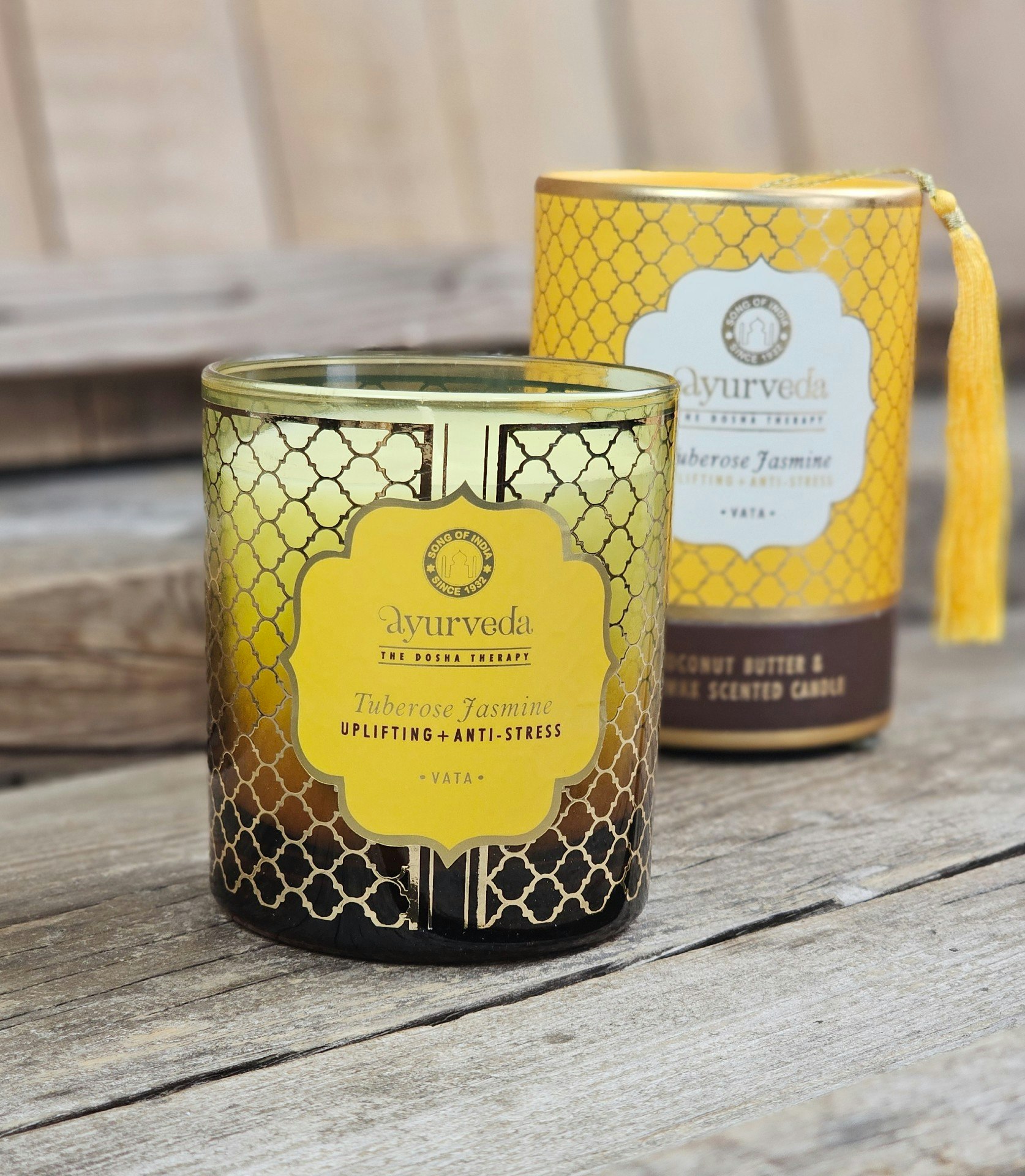 Doftljus Song Of India, Vata Tuberose Jasmine Ayurveda 55h