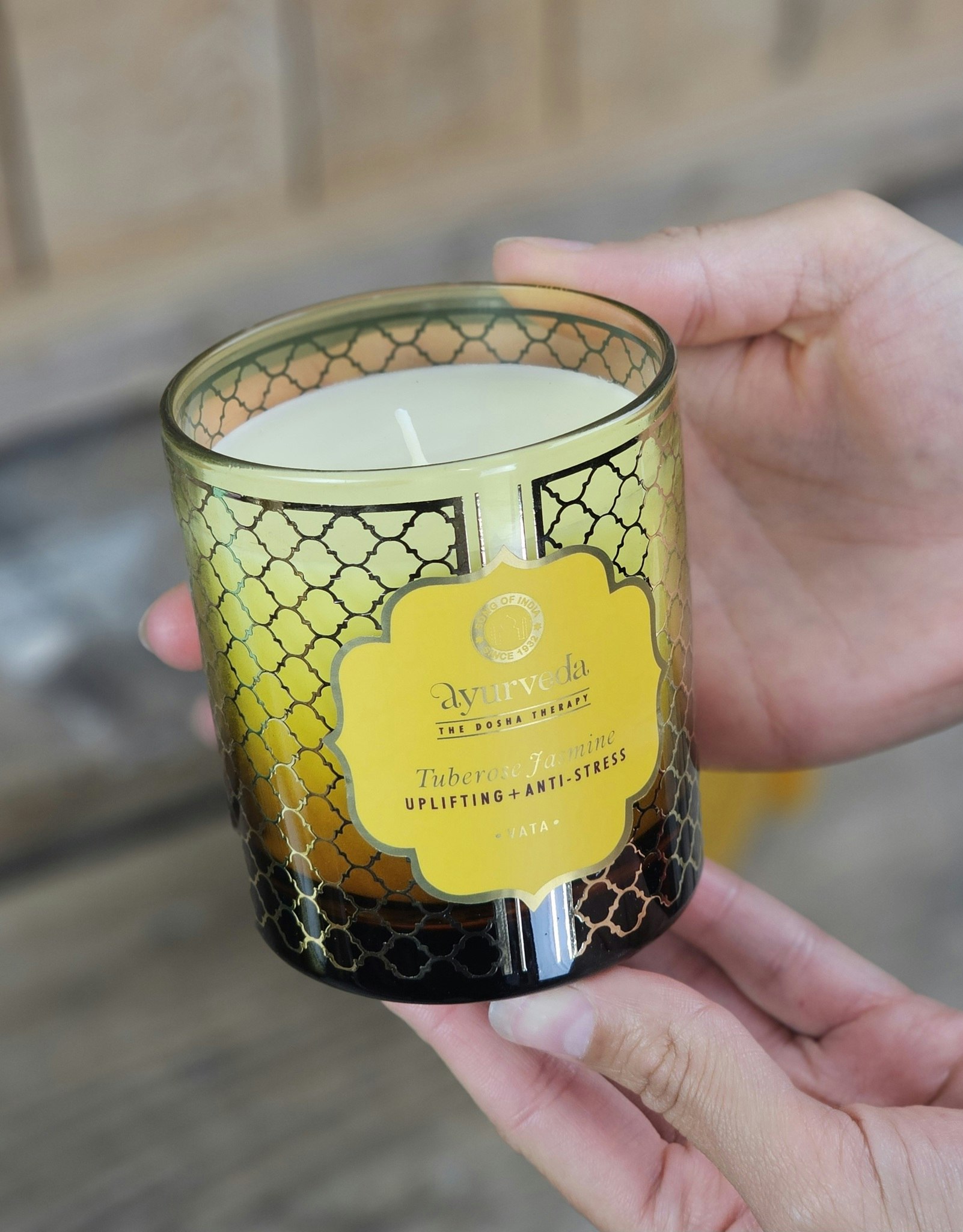 Doftljus Song Of India, Vata Tuberose Jasmine Ayurveda 55h