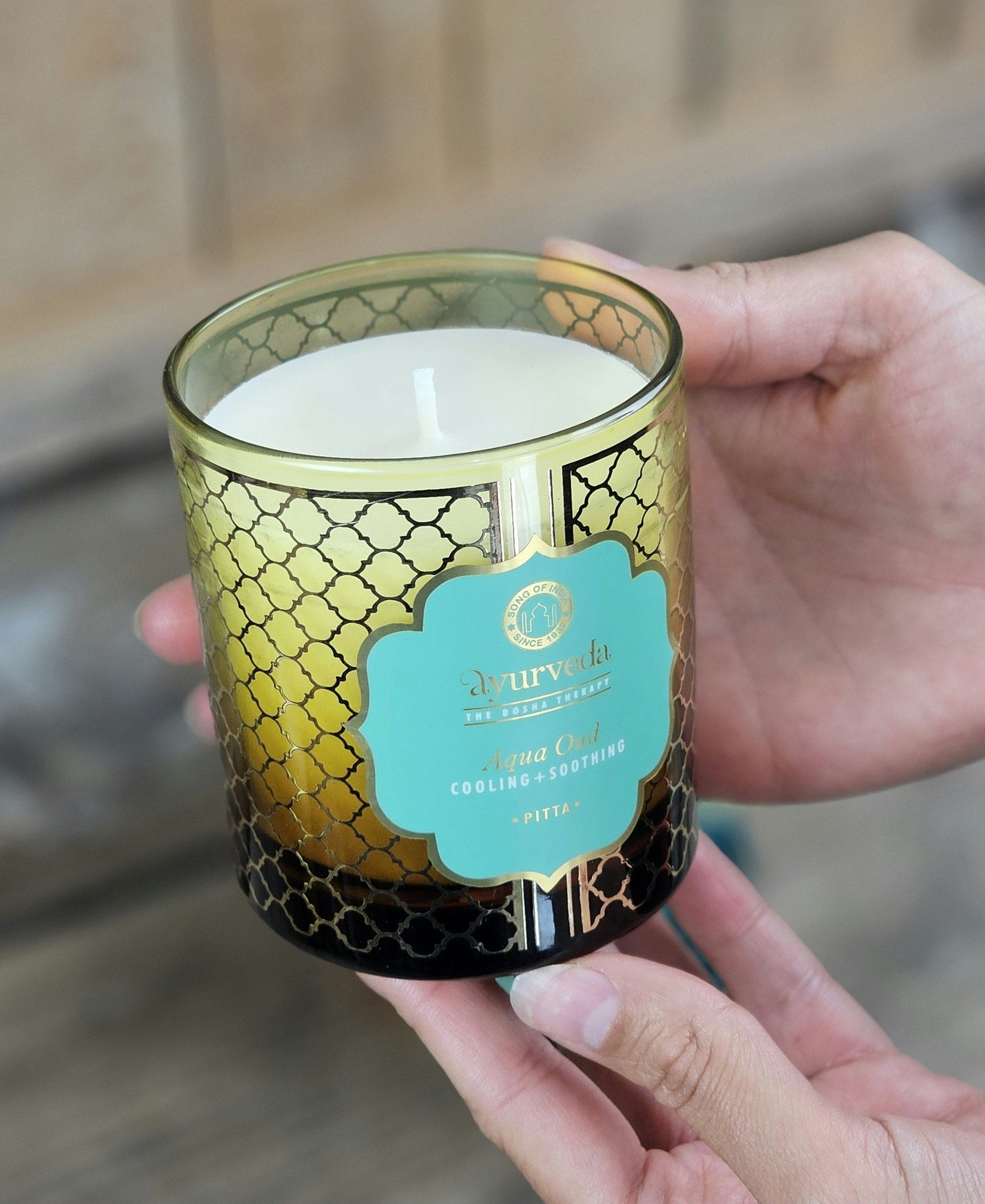 Doftljus Song Of India, Pitta Aqua Oud Ayurveda 55h