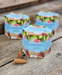 HEM - Coconut, rökelsekoner backflow