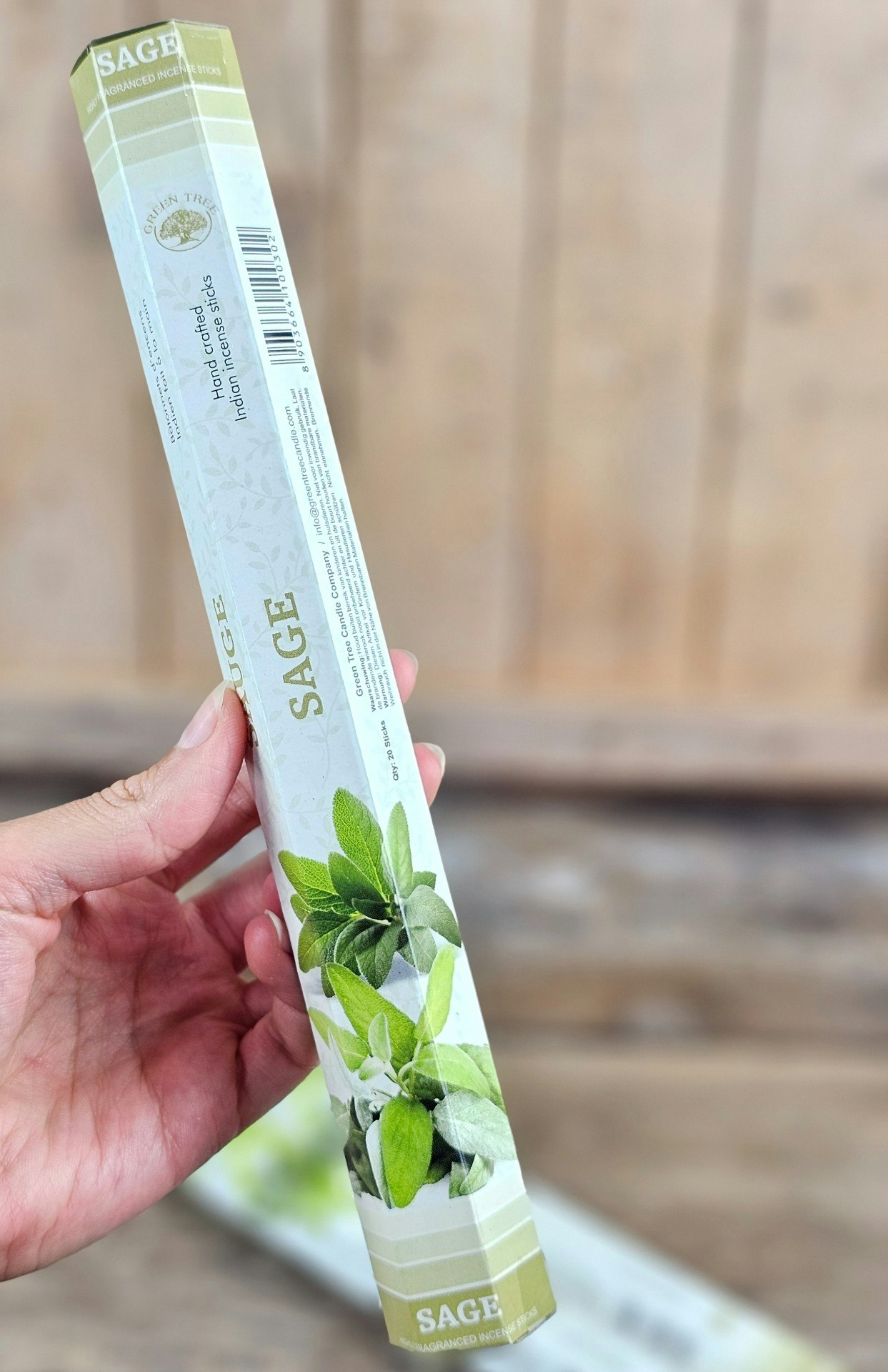Green Tree - Sage, hexa rökelsepinnar