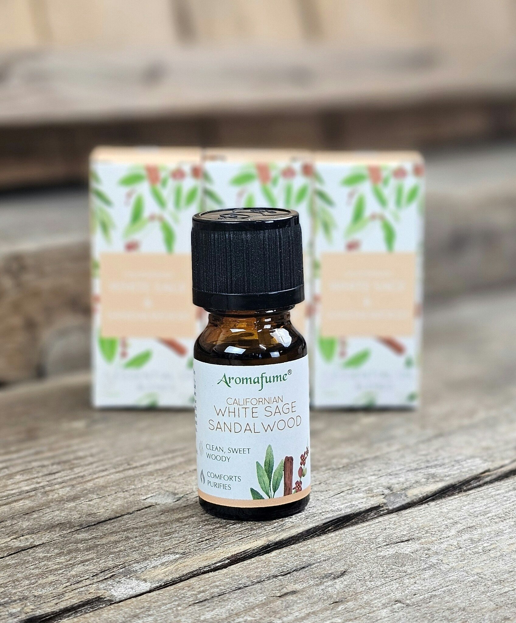 Aromafume - White Sage & Sandalwood, Eterisk olja Aromaterapi