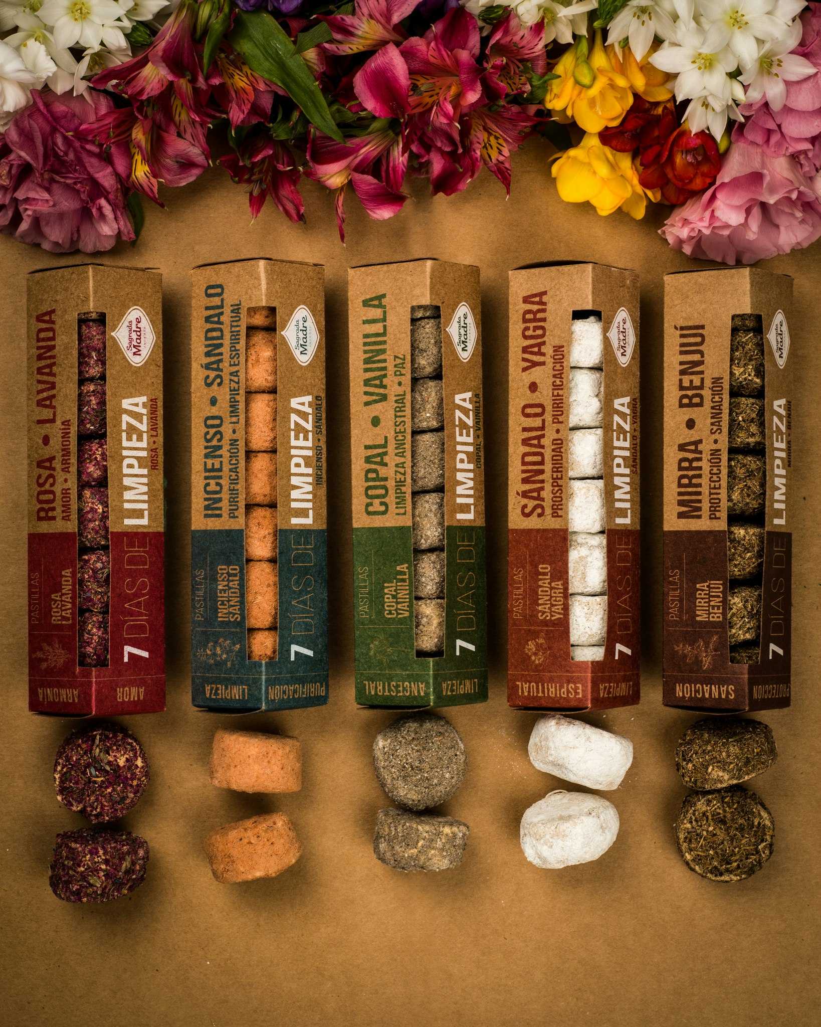 Sagrada Madre - 7 días Frankincense & Sandalwood, smudge pastiller