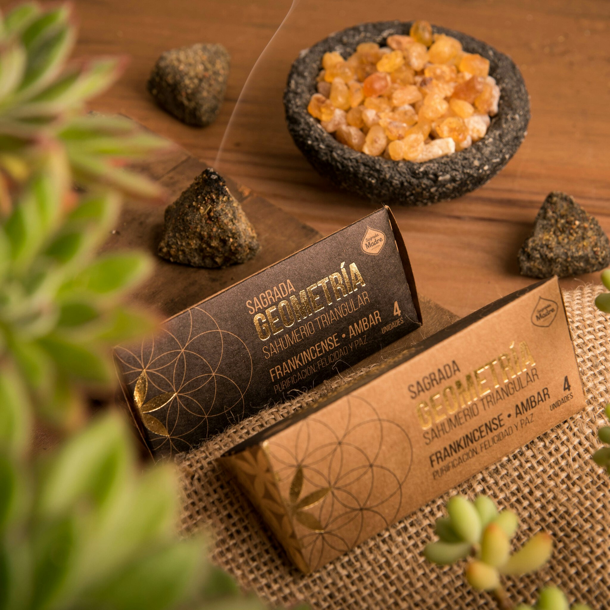 Sagrada Madre Geometría - Palo Santo & Myrra, rökelsetrianglar
