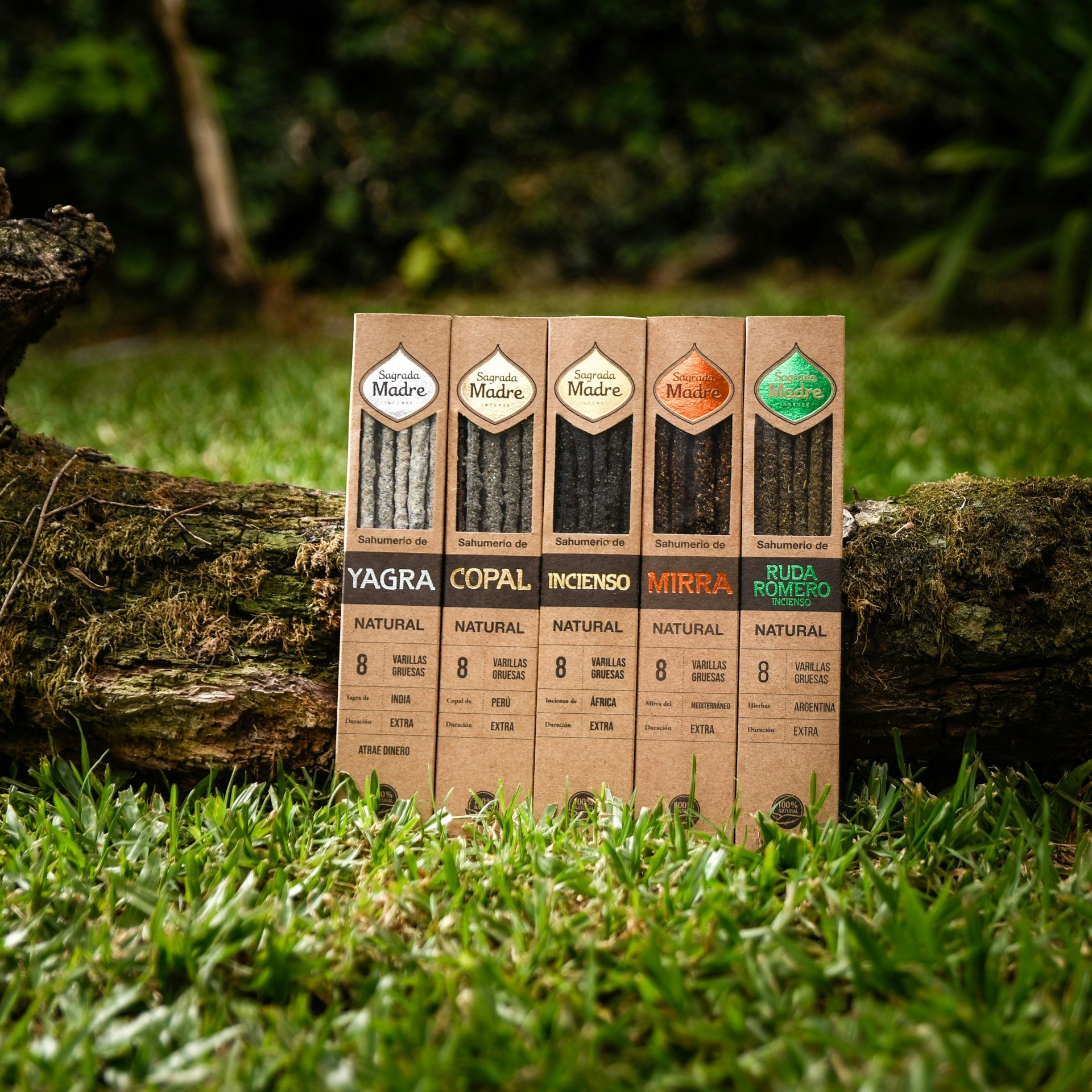Sagrada Madre Natural line - Citronella, Apelsinskal & Palo Santo, rökelsepinnar