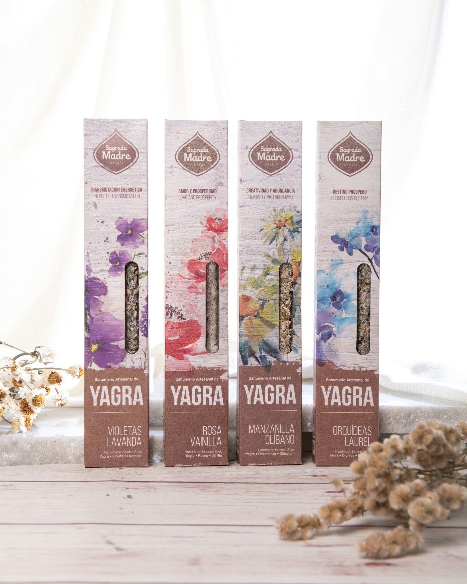 Sagrada Madre -  YAGRA, Kamomill & Frankincense (Olibanum) rökelsepinnar