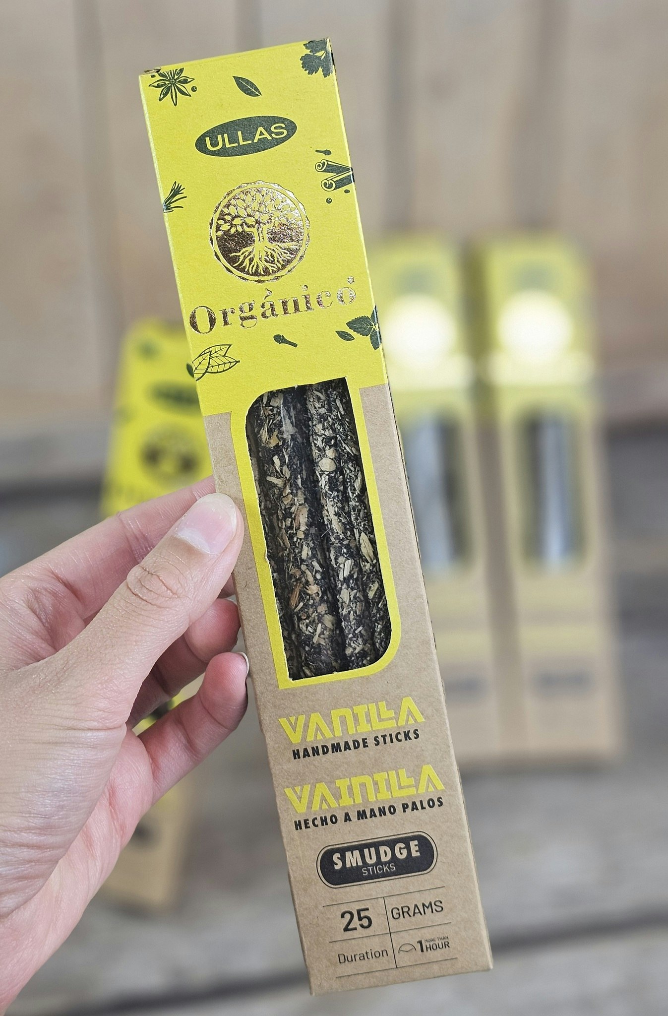 Ullas Orgánico - Vanilla (Vanilj), rökelsepinnar