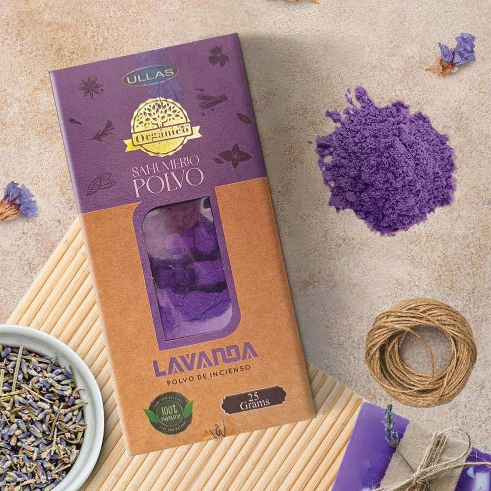 Ullas Orgánico - Lavender (Lavendel), rökelsepulver