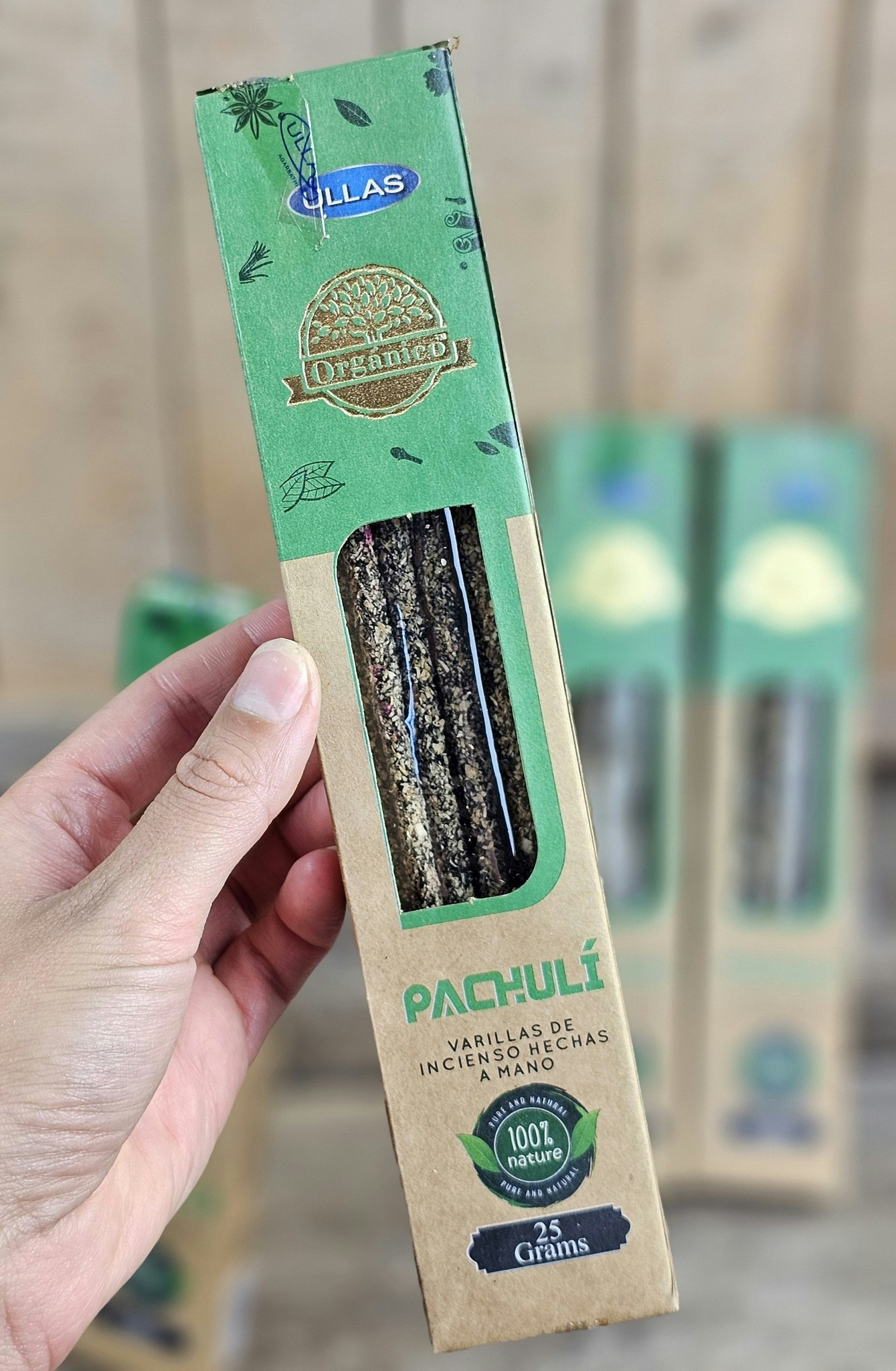 Ullas Orgánico - Patchouli, rökelsepinnar