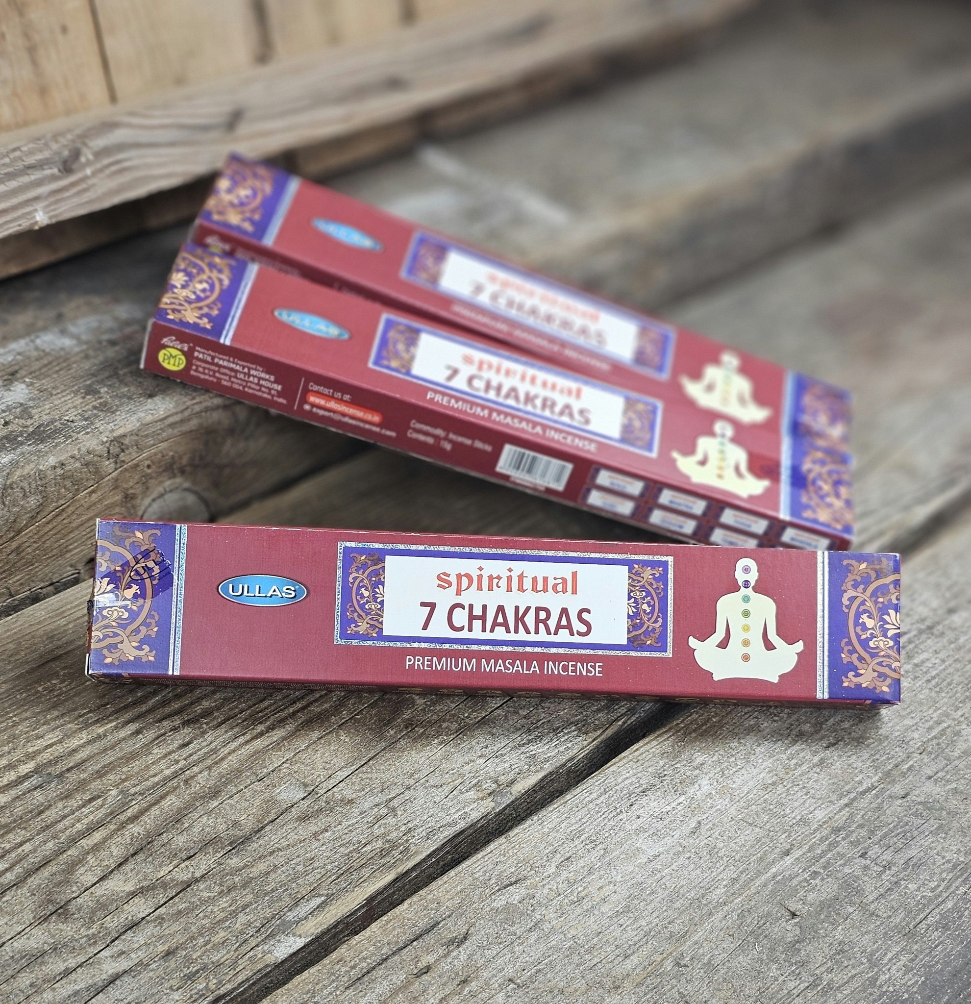 Ullas Spiritual Collection - Seven Chakras, rökelsepinnar
