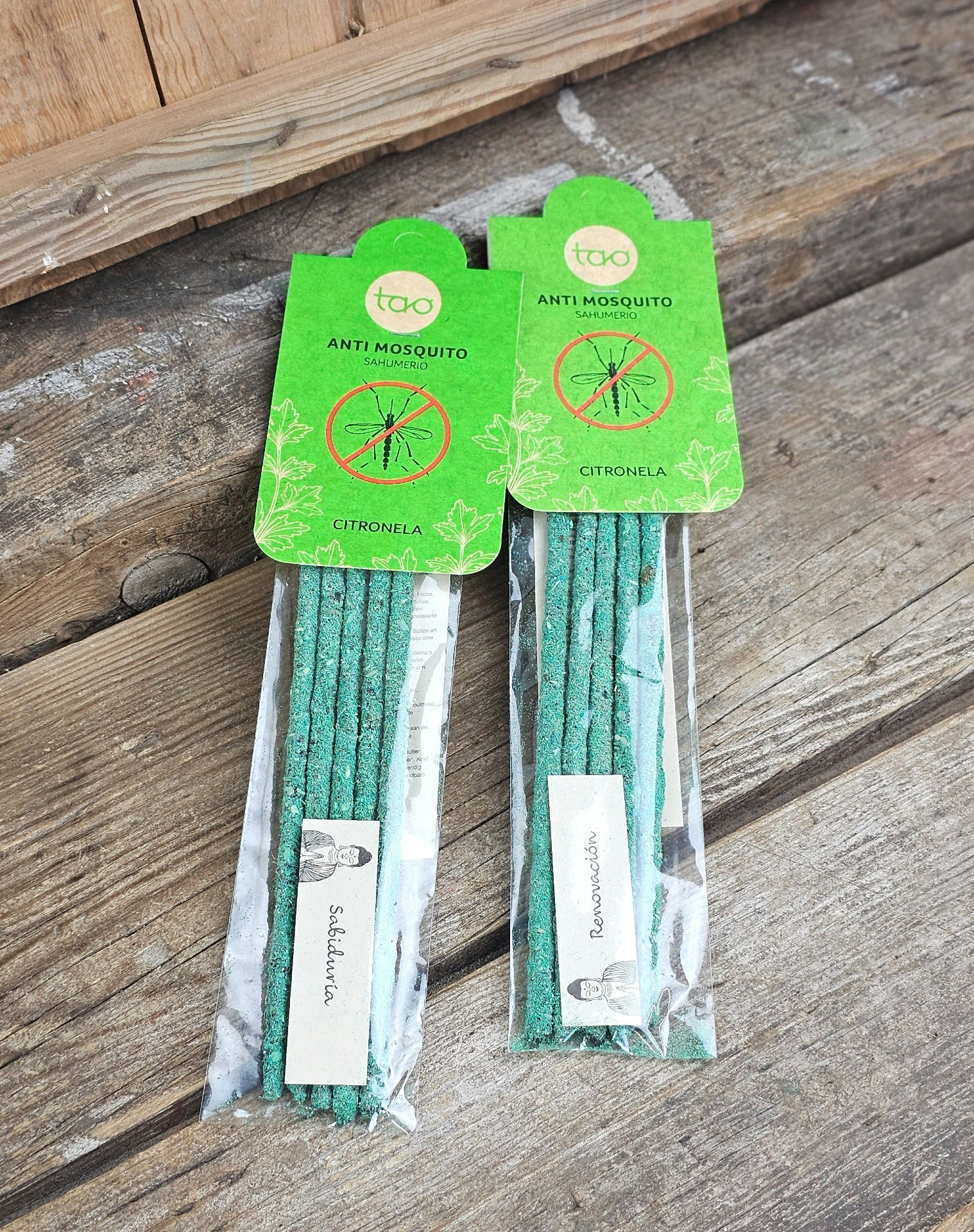 Sagrada Madre Tao Anti Mosquito - Citronella (Mot mygg), rökelsepinnar
