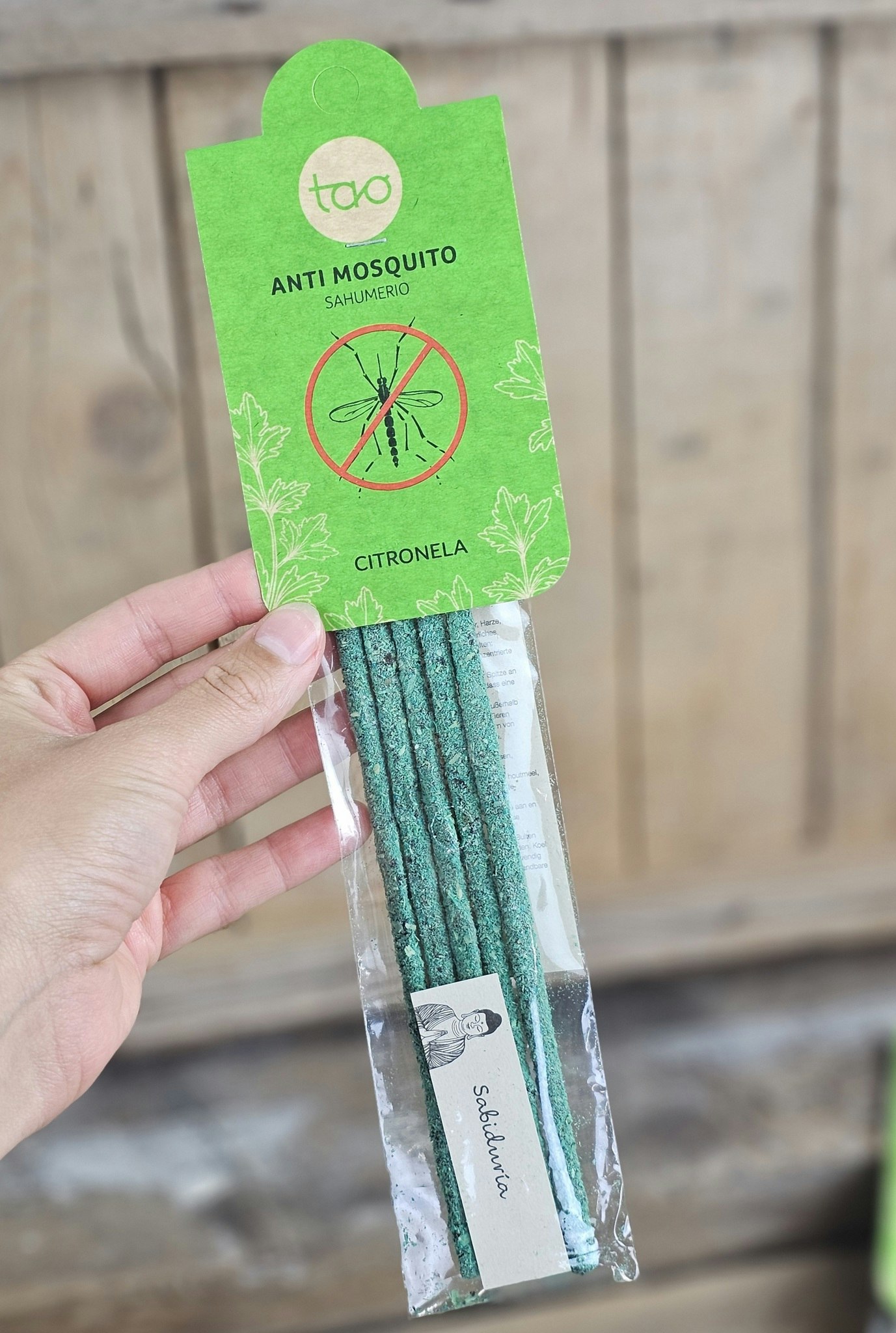 Sagrada Madre Tao Anti Mosquito - Citronella (Mot mygg), rökelsepinnar