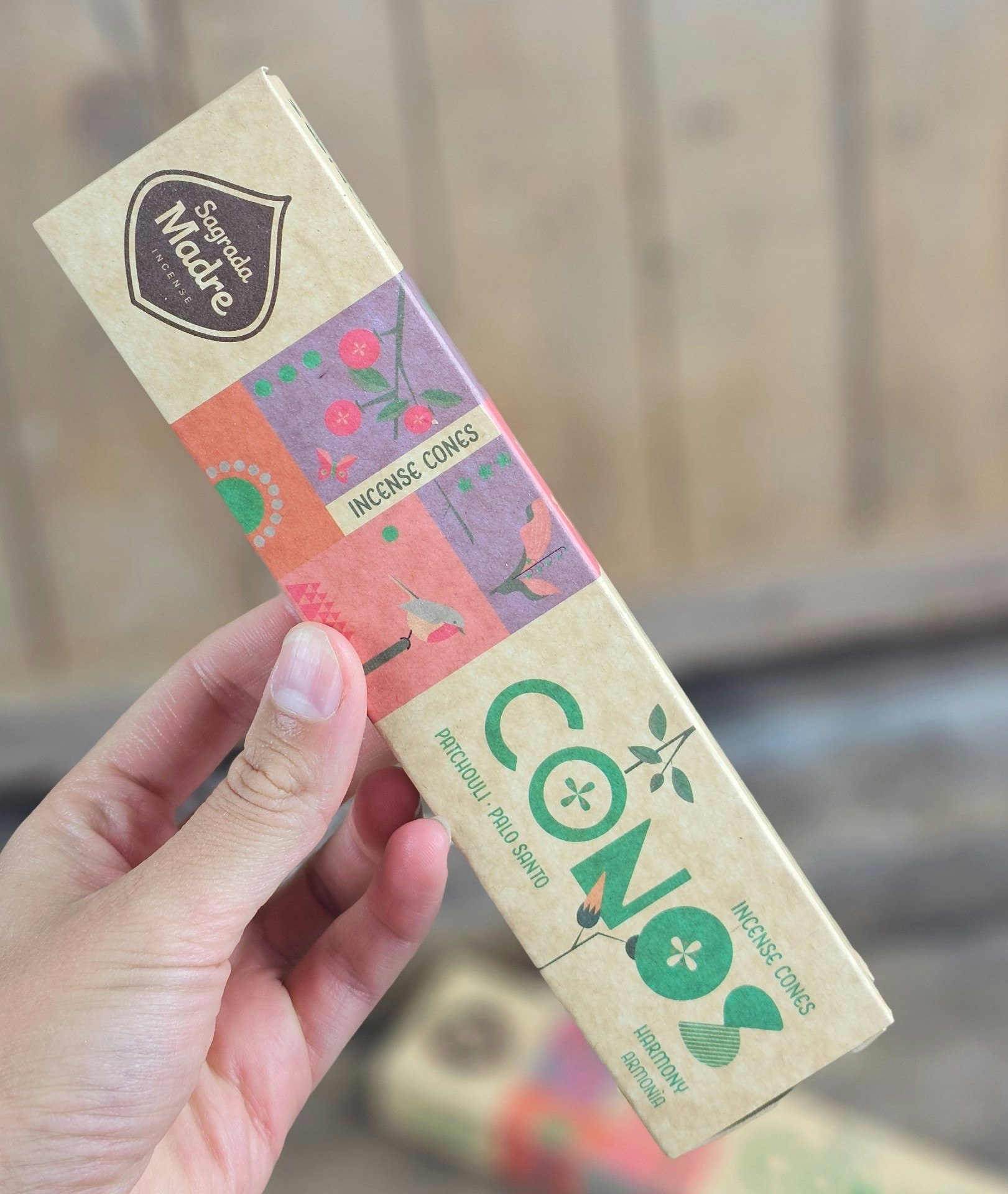 Sagrada Madre Conos - Patchouli & Palo Santo, rökelsekoner