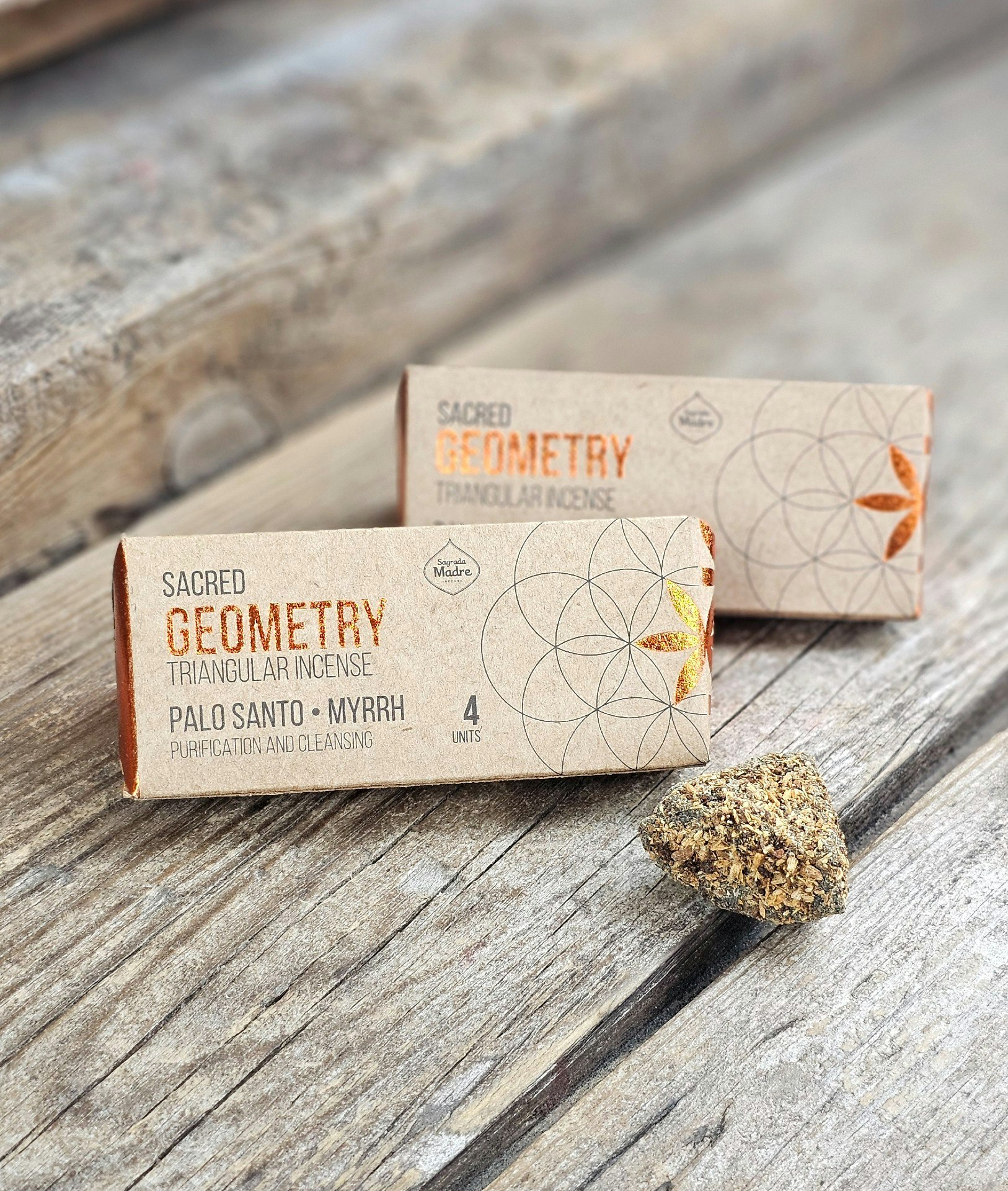 Sagrada Madre Geometría - Palo Santo & Myrra, rökelsetrianglar
