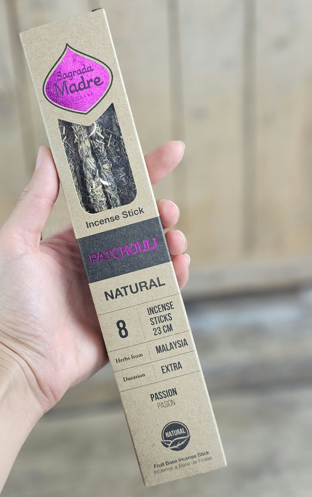Sagrada Madre Natural line - Patchouli, rökelsepinnar