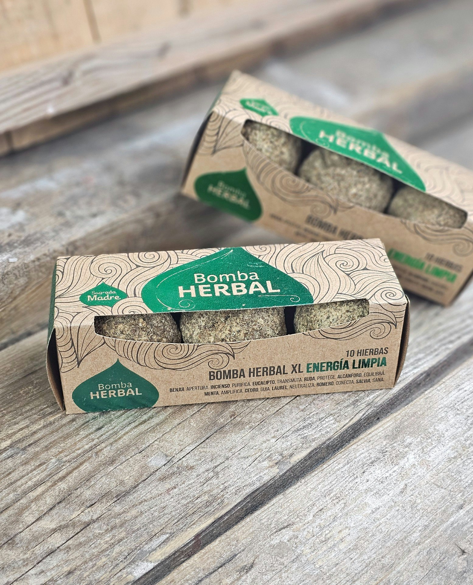 Sagrada Madre - Bomba Herbal XL, Pure Energy rökelsebollar