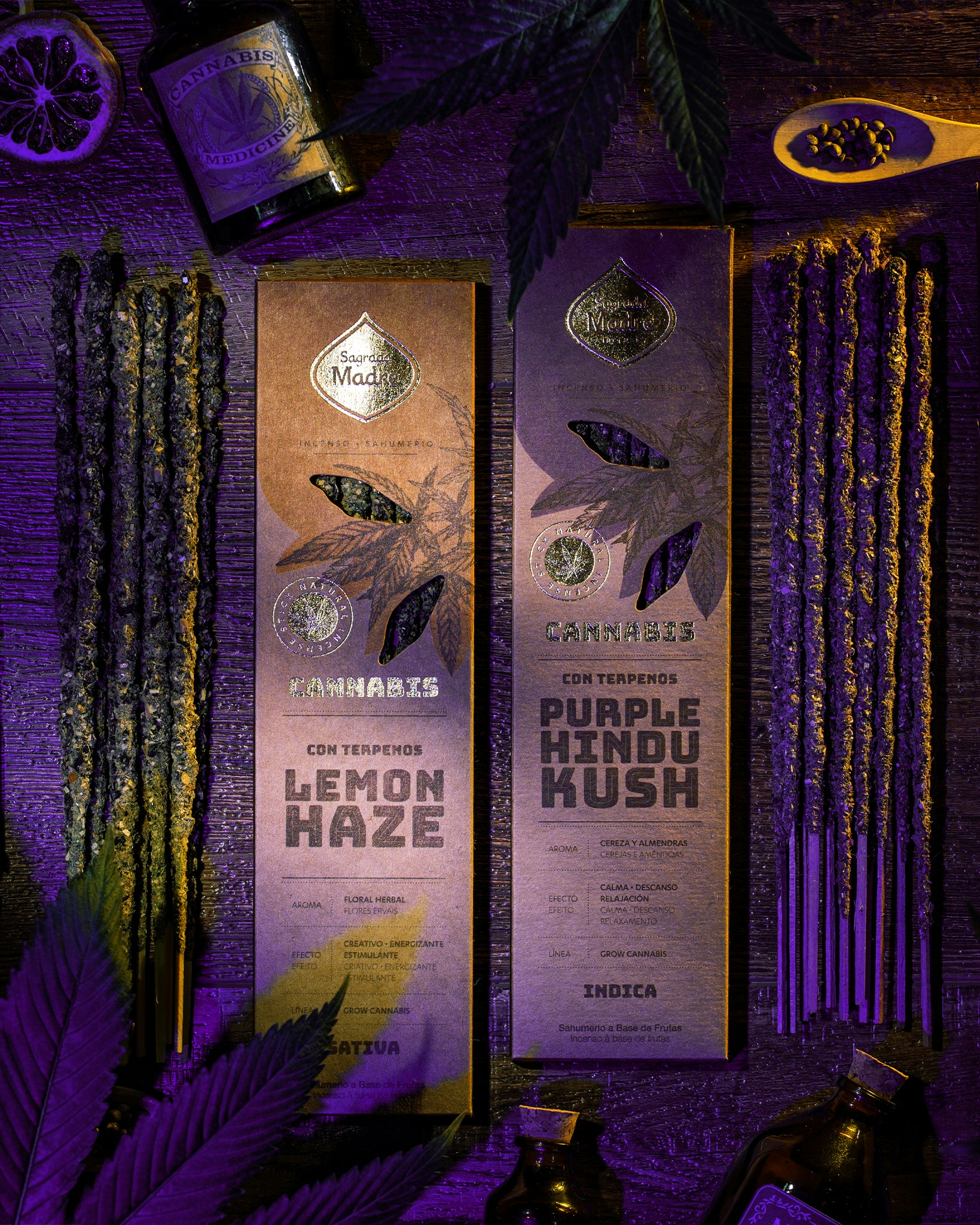 Sagrada Madre Cannabis Collection - Lemon Haze, rökelsepinnar