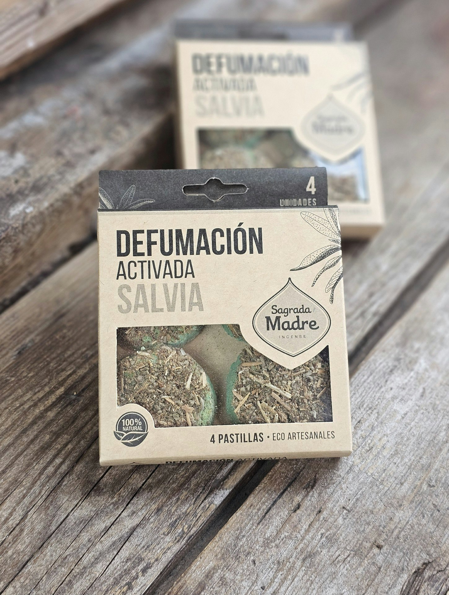 Sagrada Madre - Vit Salvia, smudge pastiller