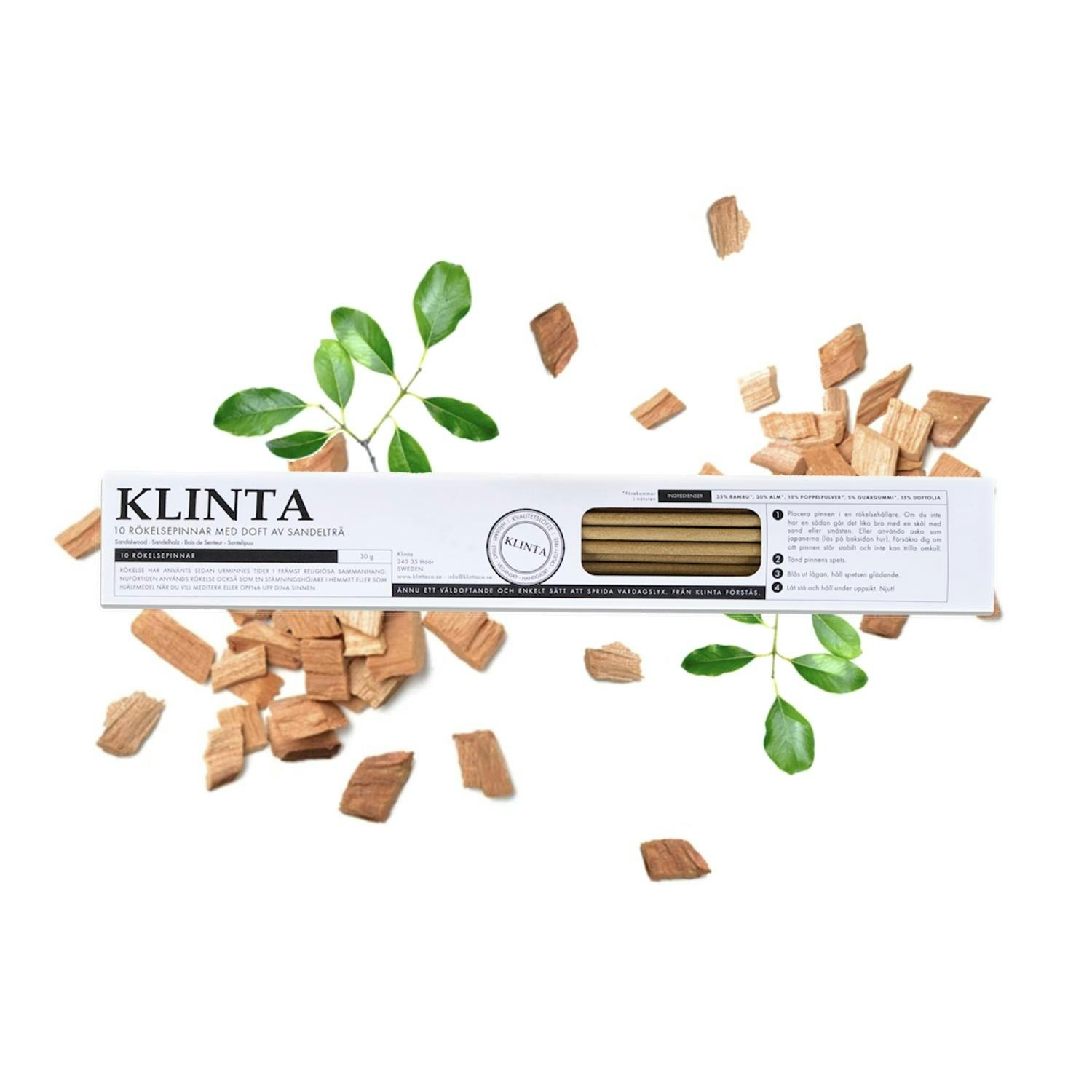 Klinta - Sandelträ, rökelsepinnar
