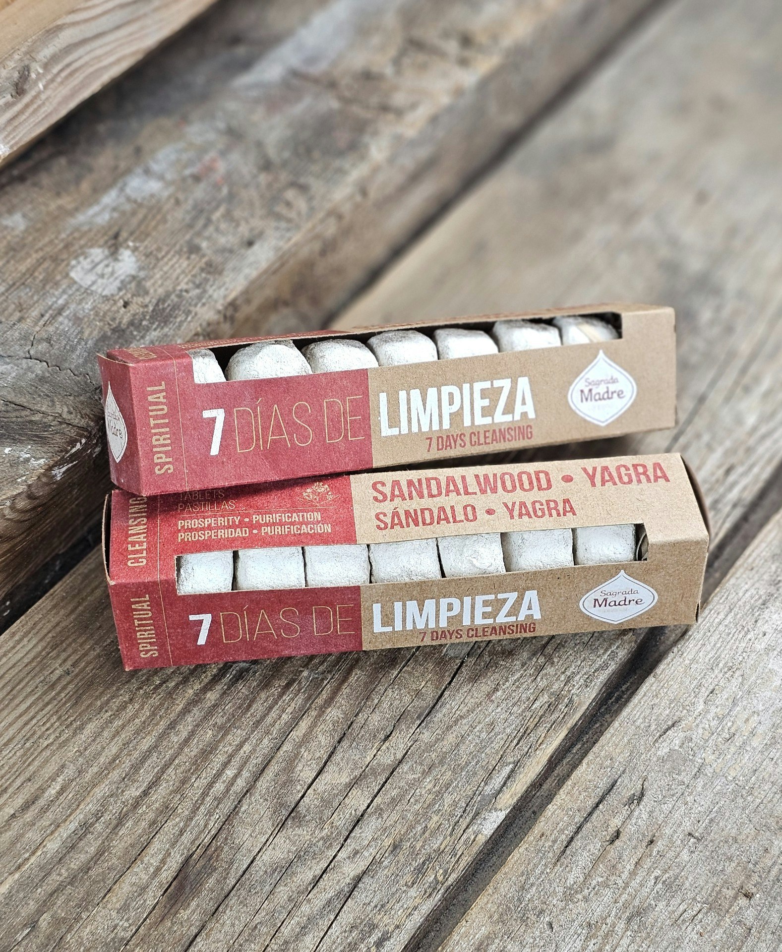 Sagrada Madre - 7 días Sandalwood & Yagra, smudge pastiller