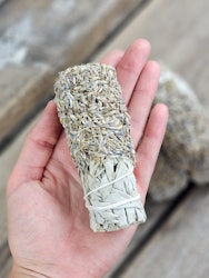 Vit Salvia med Lavendel, smudge bunt