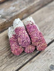 Vit Salvia med Rosor, smudge bunt