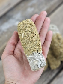 Vit Salvia med Vinruta, smudge bunt