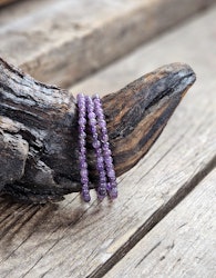 Ametist, armband 4mm runda pärlor