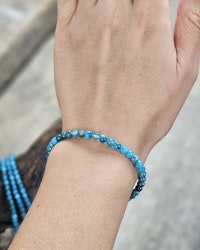 Apatit, armband 4mm runda pärlor