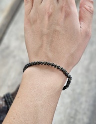 Guldobsidian, armband 4mm runda pärlor