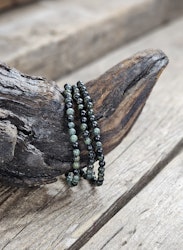 Kambabajaspis, armband 4mm runda pärlor