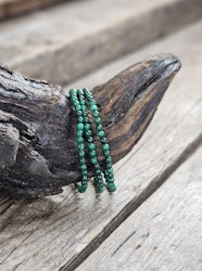 Malakit, armband 4mm runda pärlor