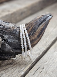 Agat, armband 4mm facetterade pärlor
