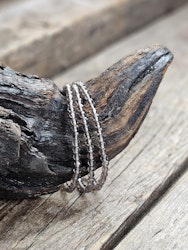 Obsidian, armband 4mm facetterade pärlor