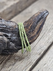 Peridot (Olivin), armband 4mm facetterade pärlor
