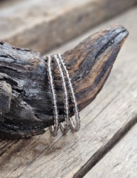 Rökkvarts, armband 4mm facetterade pärlor
