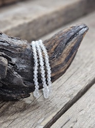 Topas, armband 4mm facetterade pärlor