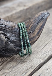Mossagat, armband 4mm runda pärlor