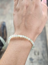 New Jade, armband 4mm runda pärlor