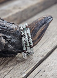Lodolit, armband 6mm runda pärlor