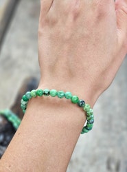 Variscit, armband 6mm runda pärlor