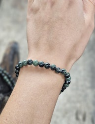 Kambabajaspis, armband 6mm runda pärlor