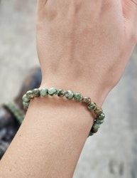 Ryolit, armband 6mm runda pärlor