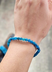 Apatit, armband 5-6mm runda pärlor